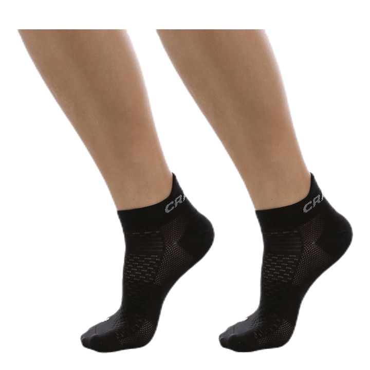 Cool Shaftless 2-Pack Sock Black