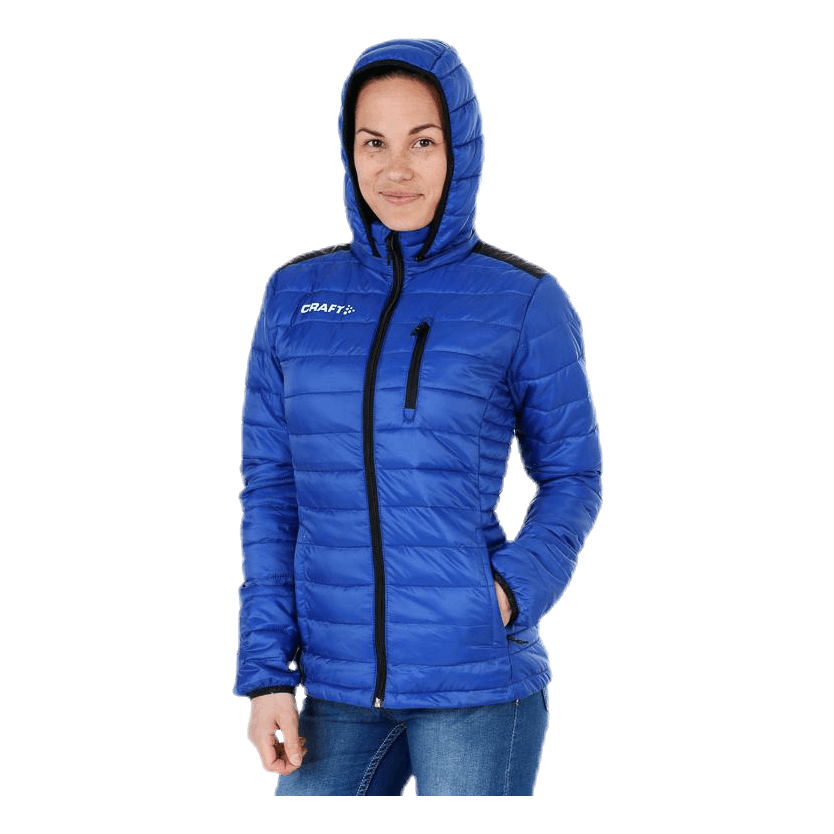 Craft Isolate Veste Matelassée Femme - Coupe-Vent Imperméable, Capuche Amovible, Rembourrage Thermique Microfibre, 100% Polyester