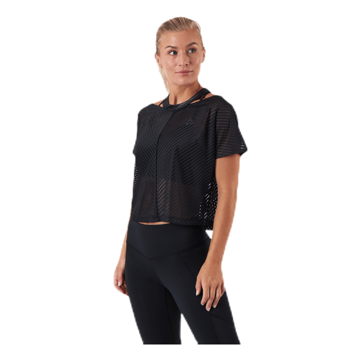 Asome Cropped Tee Black