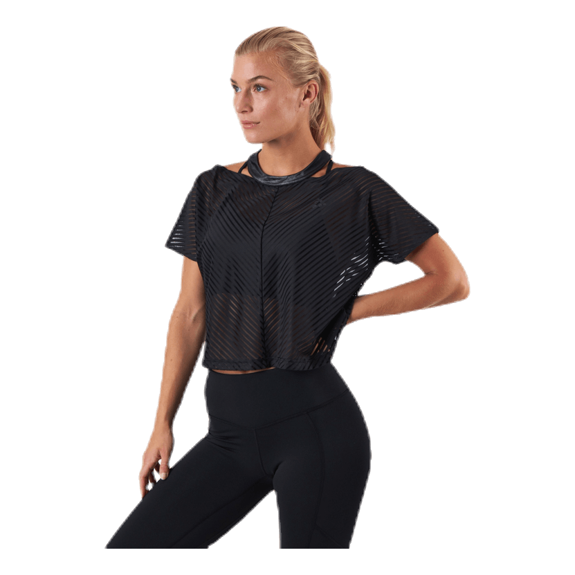 Asome Cropped Tee Black