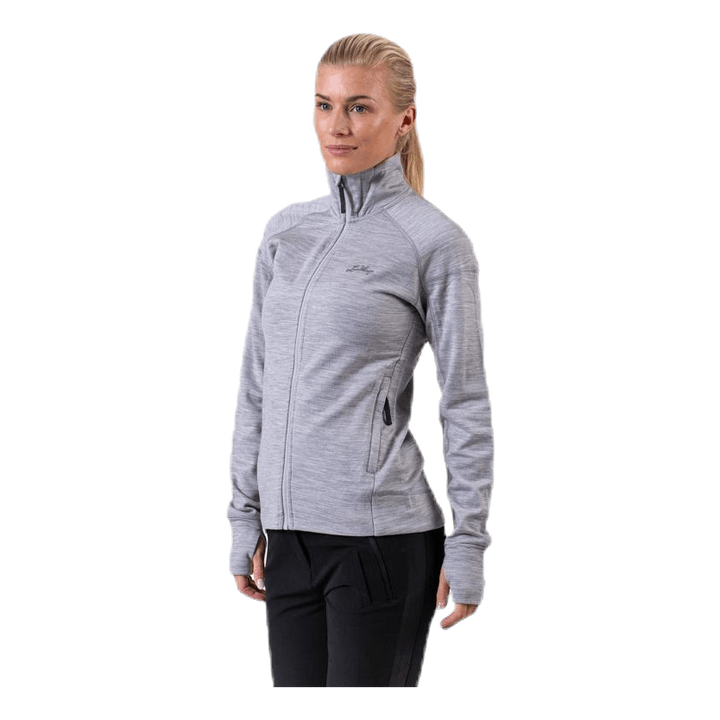 Ullto Merino Full Zip Grey