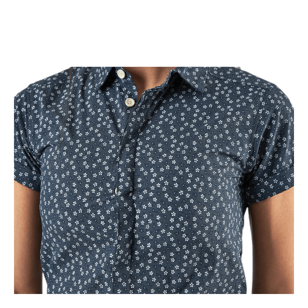 Idun SS Shirt Blue/Patterned