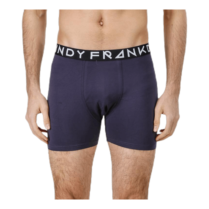 Solid Boxer 2-Pack Blue/Black