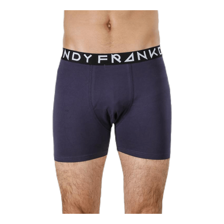 Solid Boxer 2-Pack Blue/Black