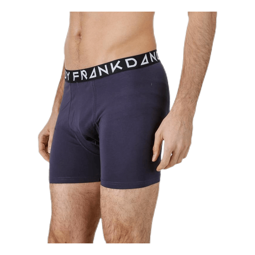 Solid Boxer 2-Pack Blue/Black