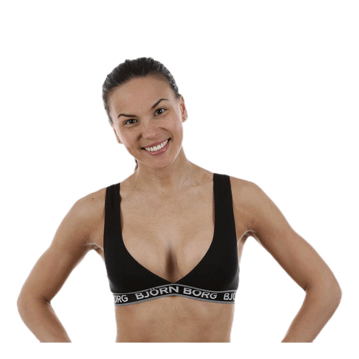 Iconic Cotton Bra 1-p Black