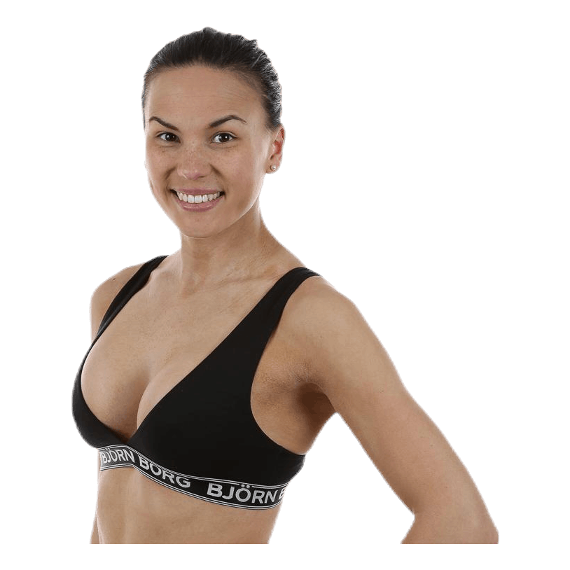 Iconic Cotton Bra 1-p Black