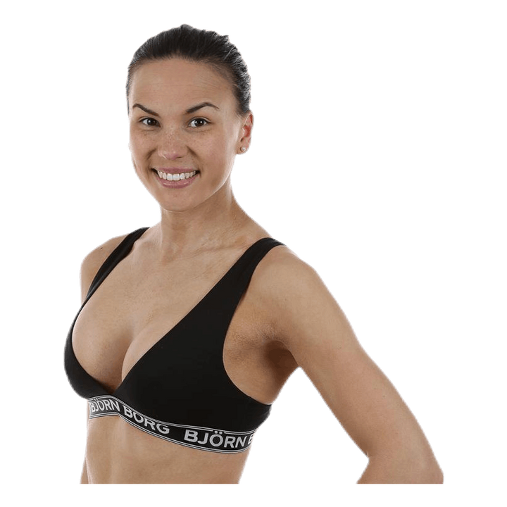 Iconic Cotton Bra 1-p Black