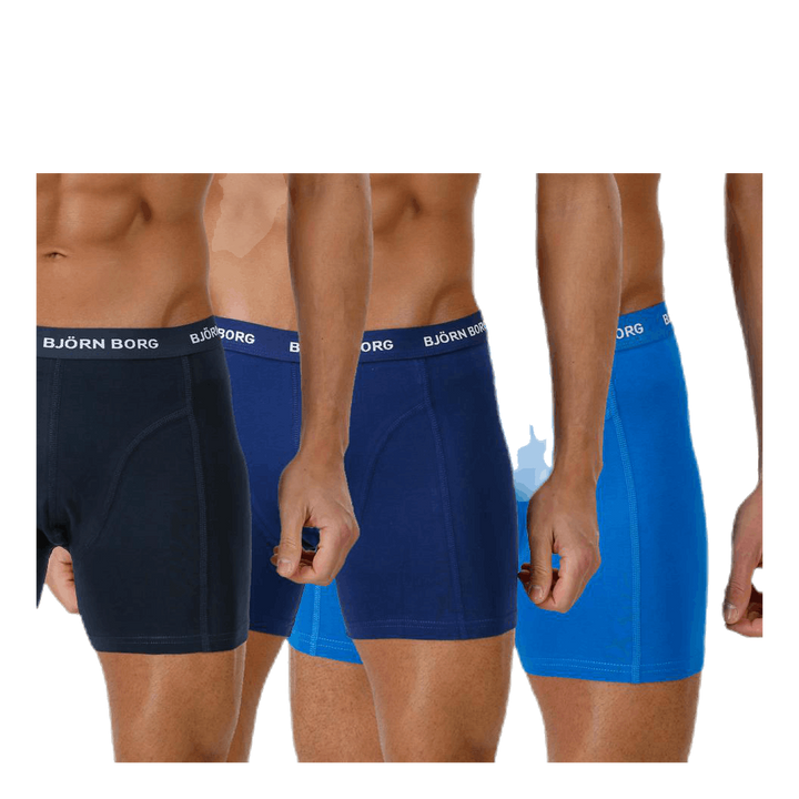 Solid Shorts 3-Pack Blue
