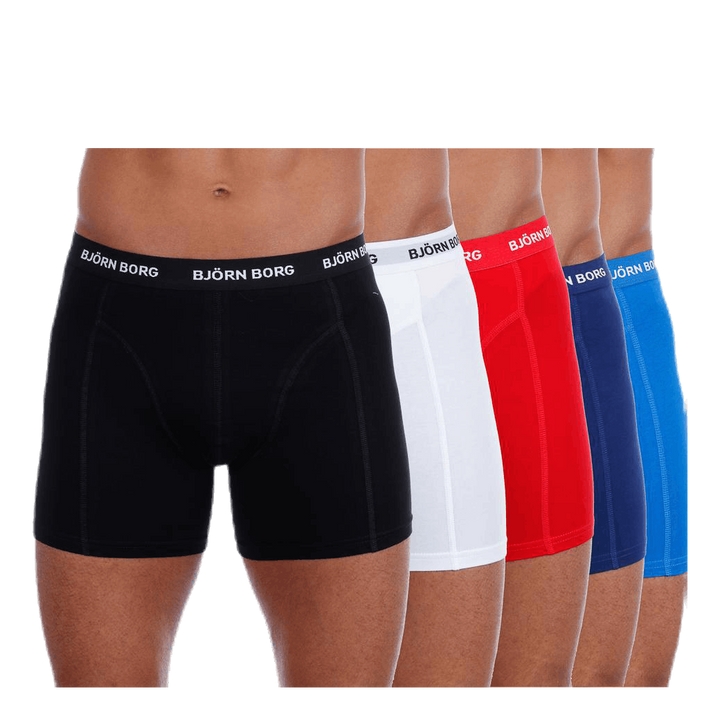 Solid Shorts 5-Pack Patterned