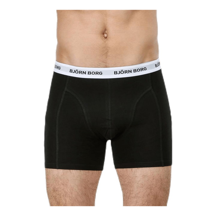 Solid Contrast Shorts 3-pack Black