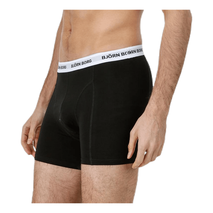 Solid Contrast Shorts 3-pack Black