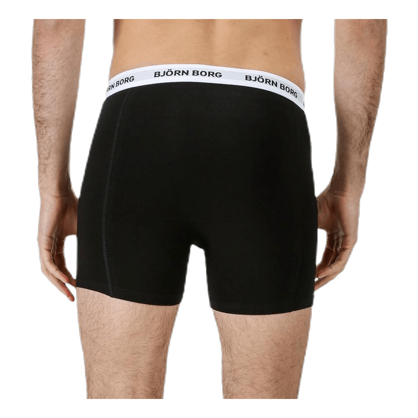 Solid Contrast Shorts 3-pack Black