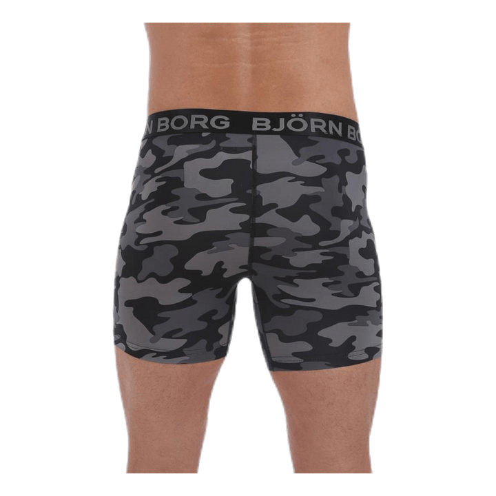 Tonal Camo Shorts Black