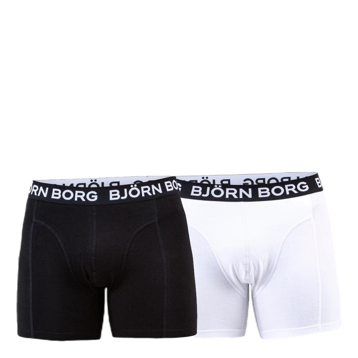 Solid Shorts 2-Pack White/Black