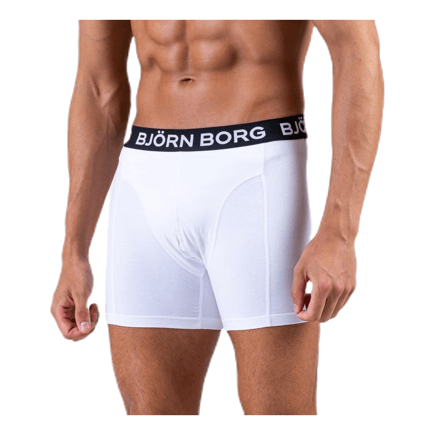 Solid Shorts 2-Pack White/Black