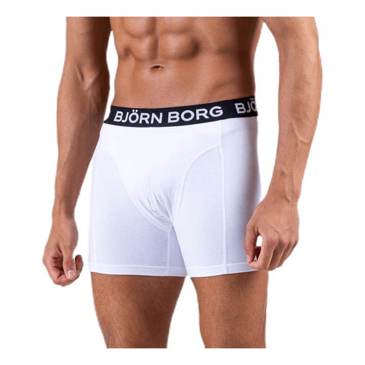 Solid Shorts 2-Pack White/Black