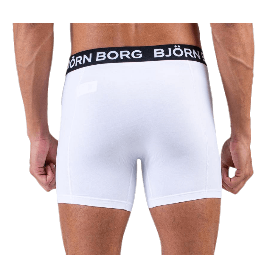 Solid Shorts 2-Pack White/Black