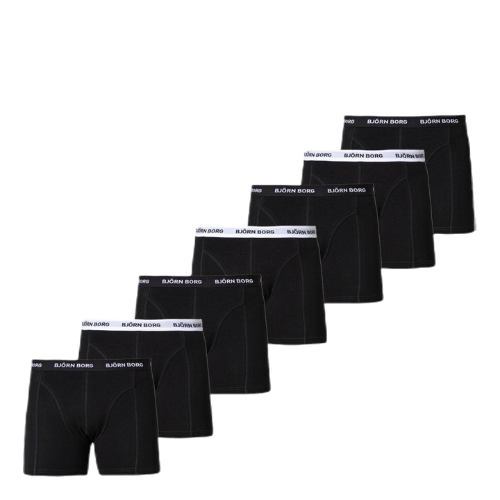 Shorts Solid 7-pack Black