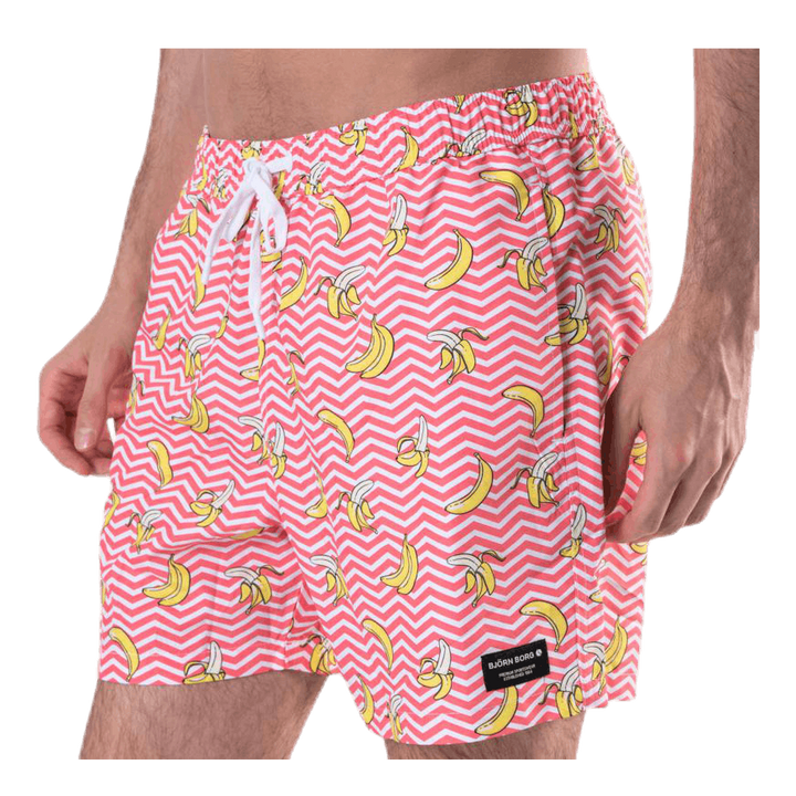 Sylvester Loose Shorts Pink/Yellow