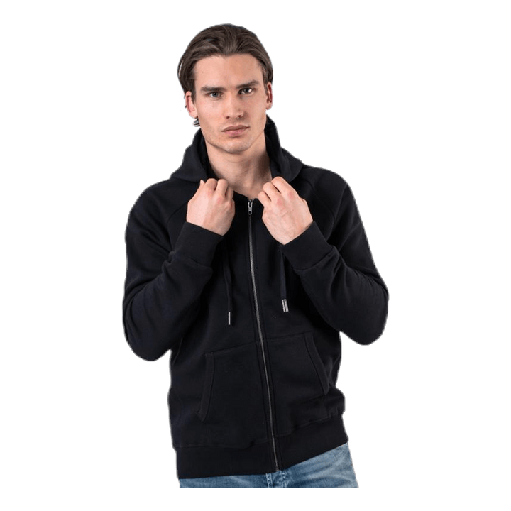 Borg Sport Zip Hood Black