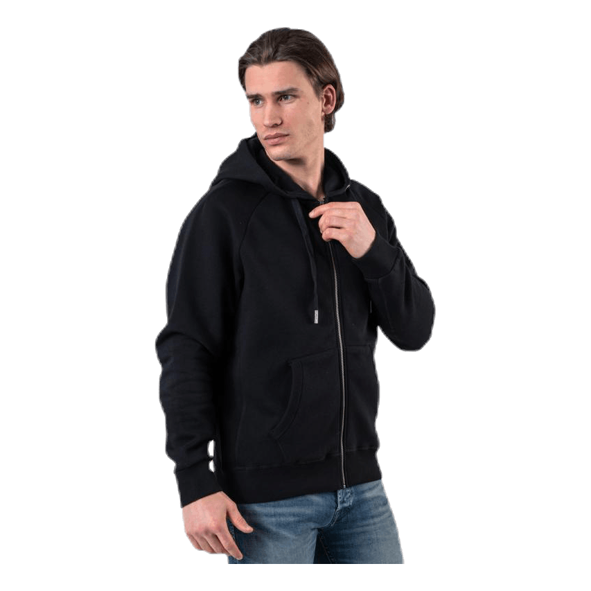 Borg Sport Zip Hood Black