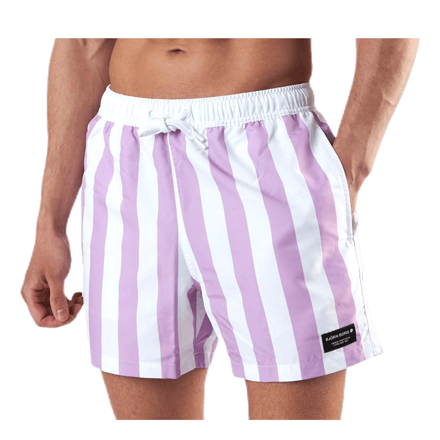 Sylvester Loose Shorts Pink/White