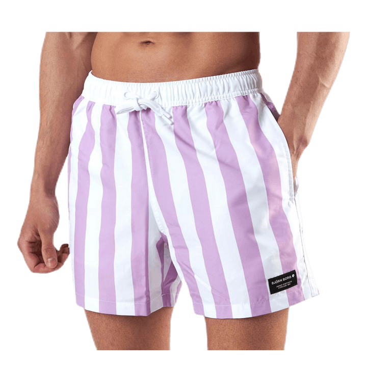 Sylvester Loose Shorts Pink/White