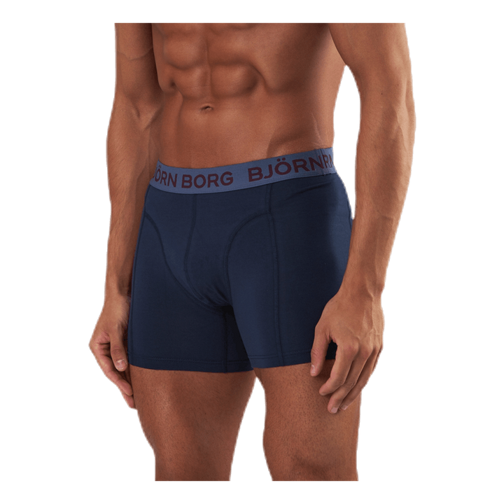 Sammy Solid Shorts 3-Pack Blue/Red