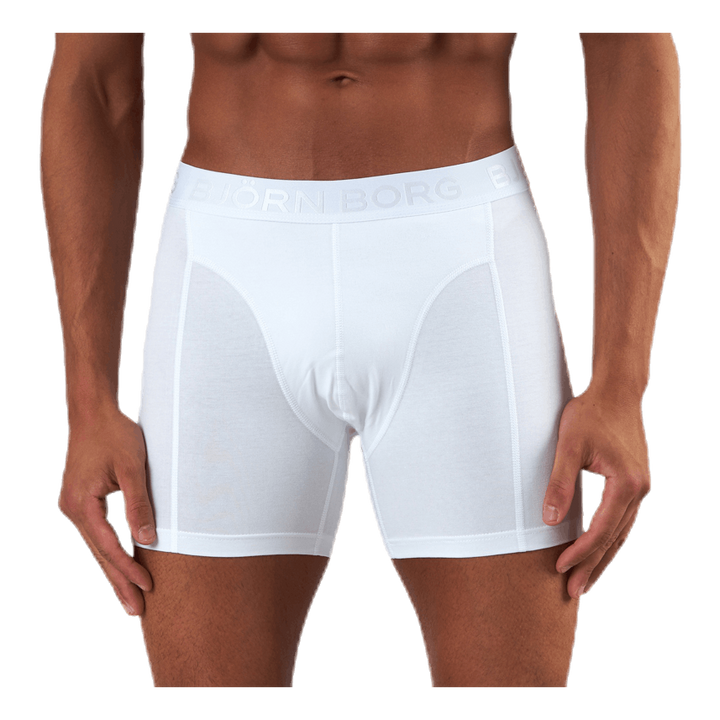 Sammy Solid Shorts 2-Pack White/Black