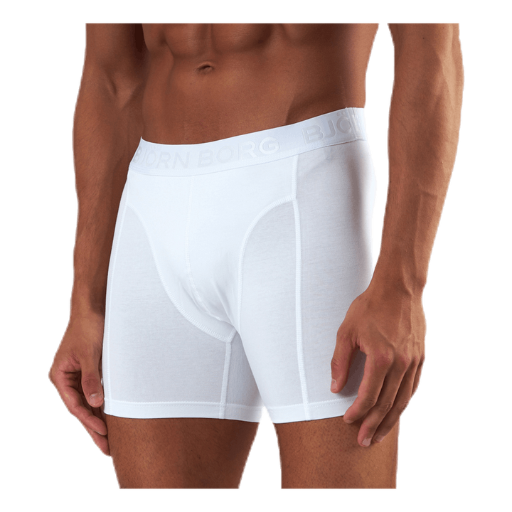 Sammy Solid Shorts 2-Pack White/Black