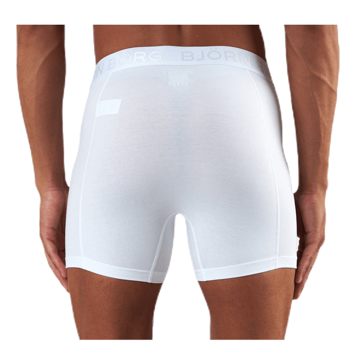 Sammy Solid Shorts 2-Pack White/Black