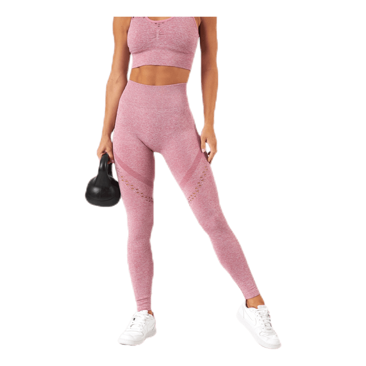 Fitness Seamless Mesh Tights Pink