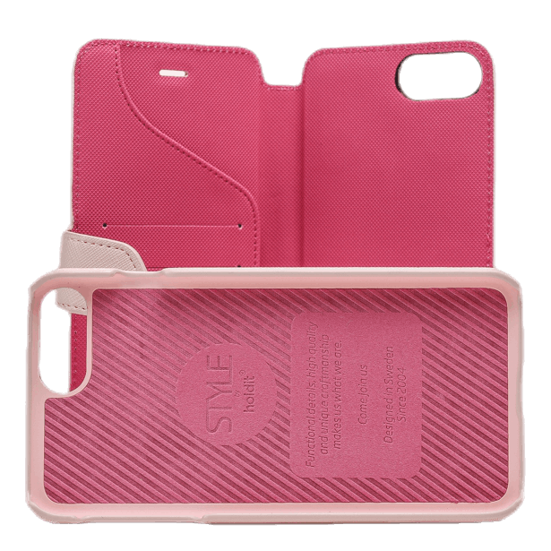 Stockholm Wallet Case Magnet iphone 6/7/8 Plus Pink