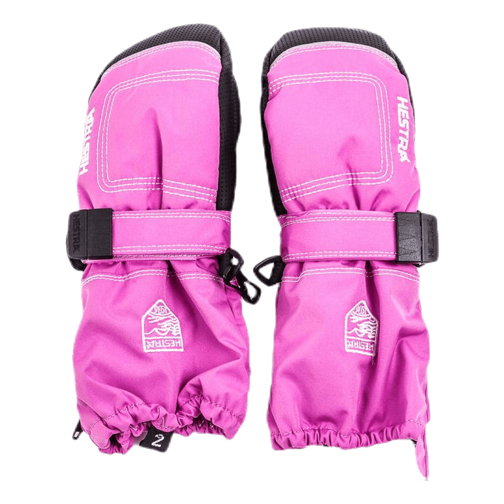 Baby Zip Long - Mitten 0-5 Years Pink