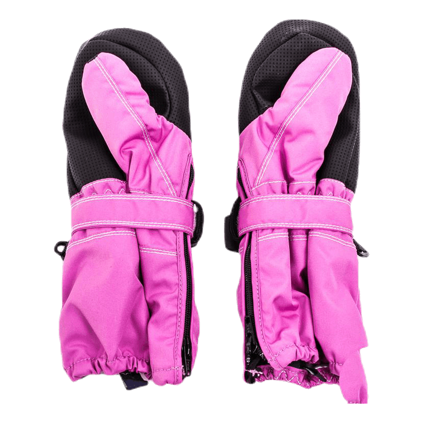 Baby Zip Long - Mitten 0-5 Years Pink