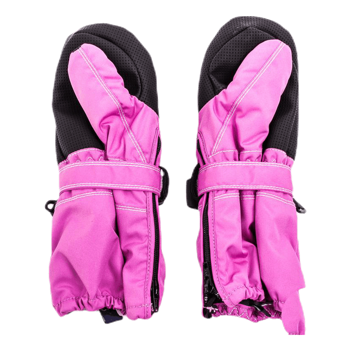 Baby Zip Long - Mitten 0-5 Years Pink