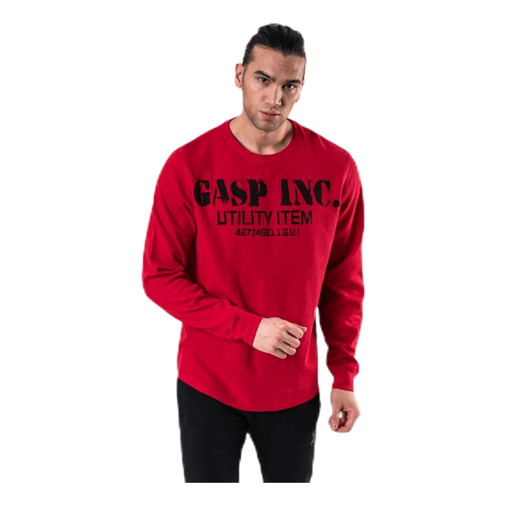 Thermal gym sweater Red