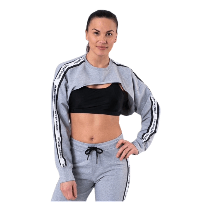 Chrystie Crop LS Grey