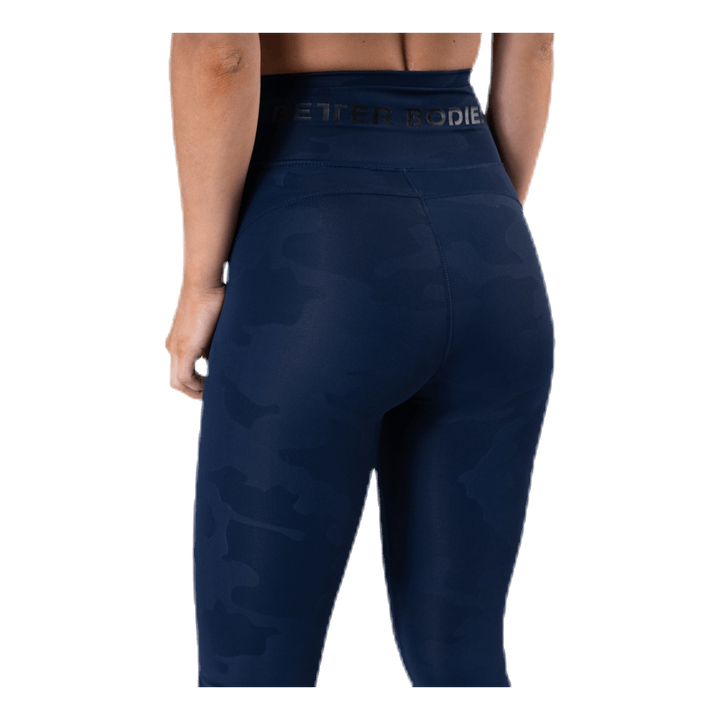 High Waist Leggings Blue/Patterned