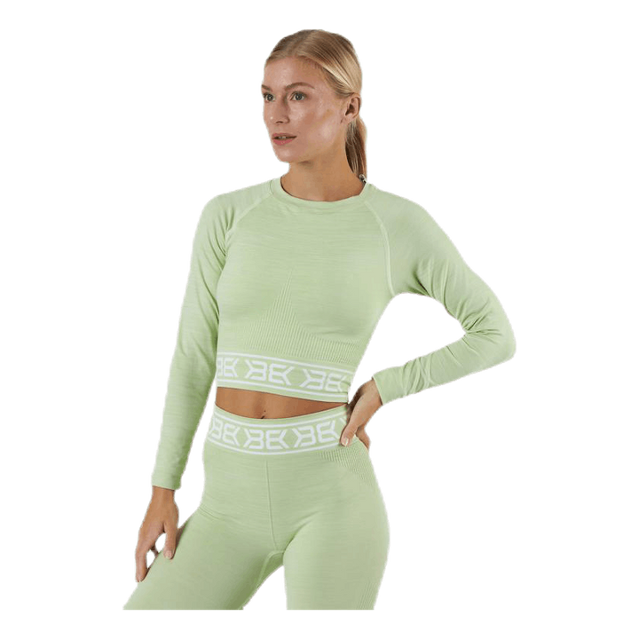 Rib Seamless LS Green