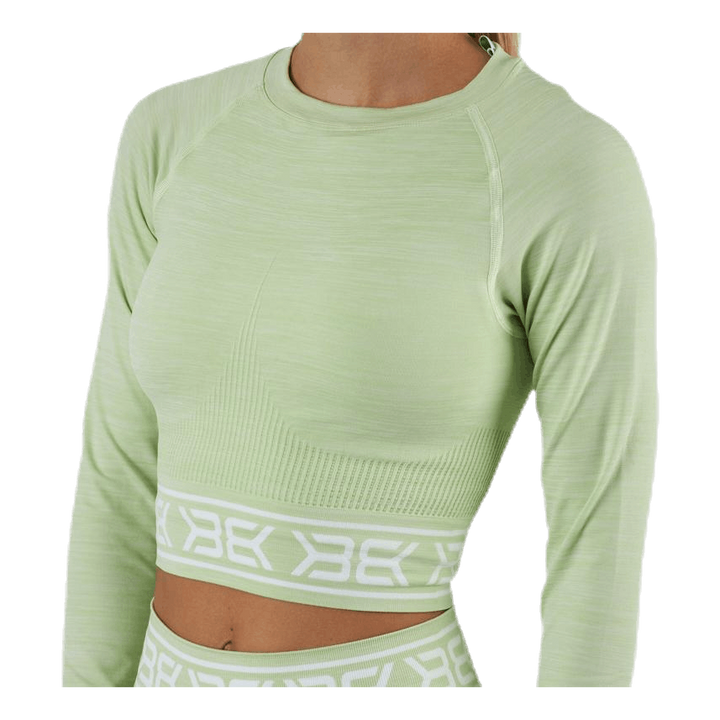 Rib Seamless LS Green