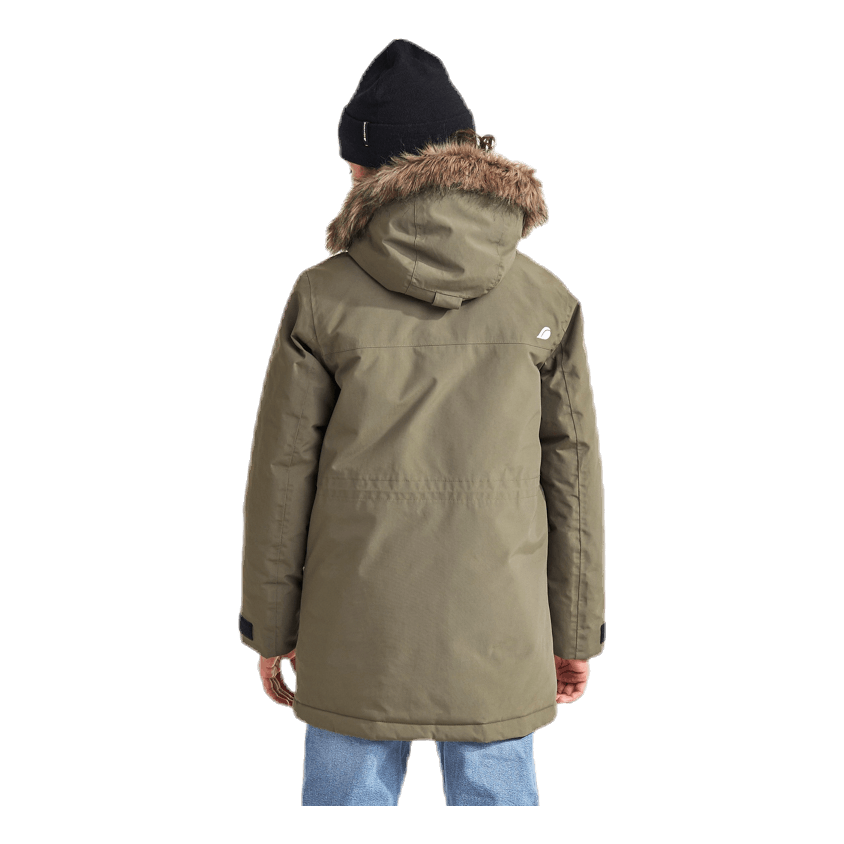Didriksons Madi Boys Parka 2 Green Sportamore