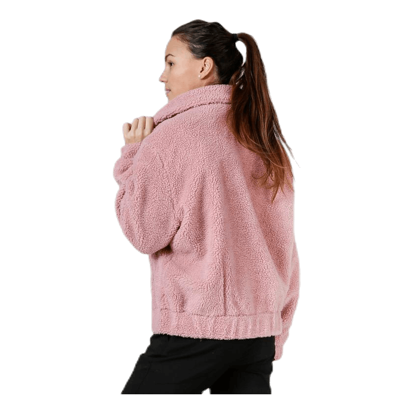 Pink top pile jacket