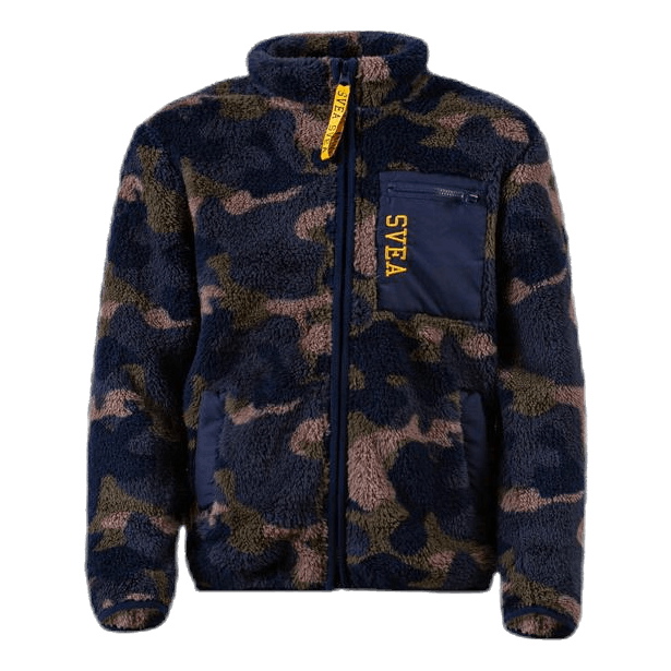 Pile Zip Jr Jacket Patterned