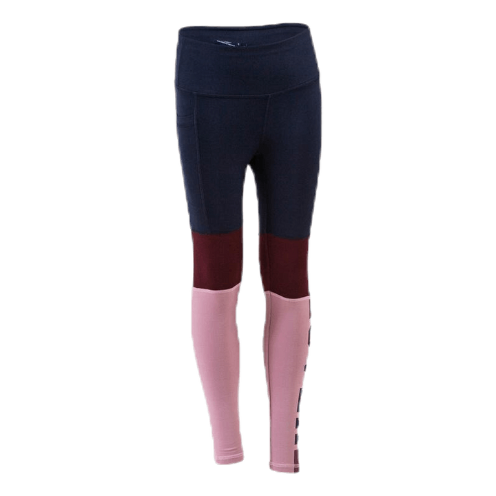 Color Block Junior Tights Blue/Pink