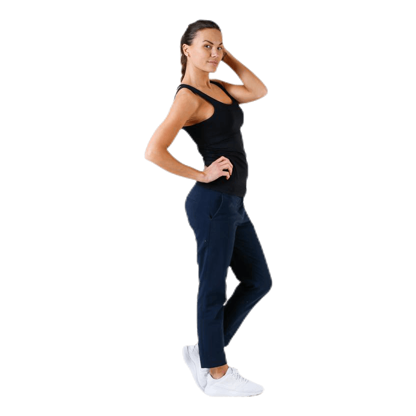 Deep Back Tank Top Black