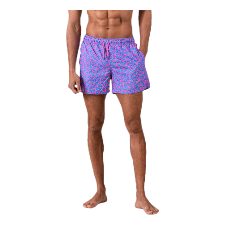Twisted Smile Swim Shorts Pink