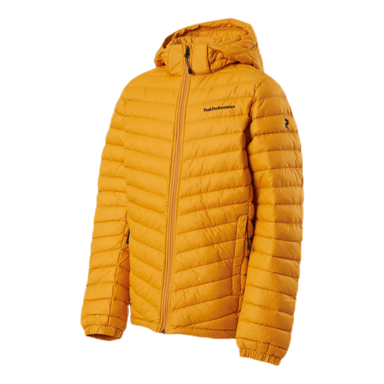 Peak Performance Junior Frost Down Hood Jacket Yellow Sportamore