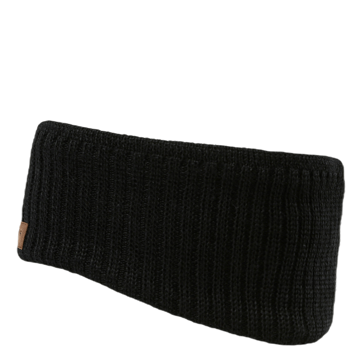 Lobonäs Wool Fleece-Lined Headband Black